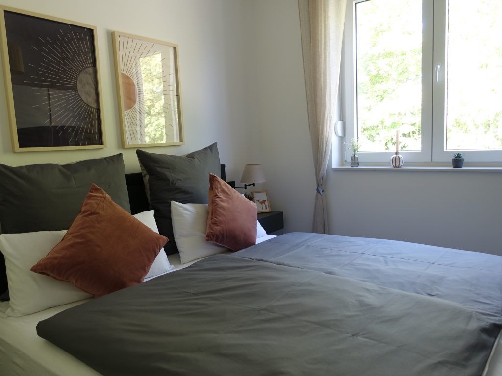 Schlafzimmer mit Doppelbette